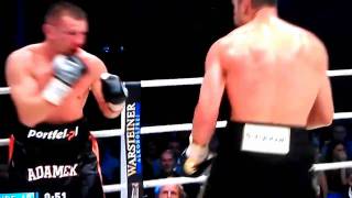 Kliczko Adamek TKO Ostatnia Runda Last Round [upl. by Arrahs542]