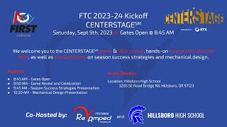 FTC 20232024 CENTERSTAGE Kickoff [upl. by Bonny]