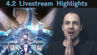 Genshin Impact 42 Livestream Highlights [upl. by Noiramaj47]