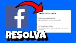 Como relatar um erro no aplicativo do Facebook [upl. by Bekaj]