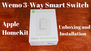 Wemo 3way smart light switch  Apple HomeKit  UnboxingDemo and installation [upl. by Kapoor]