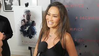 Tia Carrere at the world premiere of “A Sacrifice” talked about singing Ballroom Blitz [upl. by Viole321]