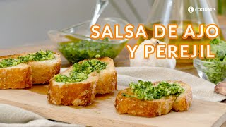 SALSA de AJO y PEREJIL ¡Más sencilla que cualquier otra  Cocinatis [upl. by Christa]