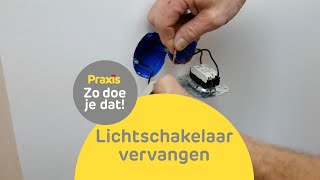 Hoe vervang je een lichtschakelaar  Zo doe je dat  Praxis [upl. by Leesen544]