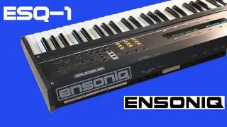 ENSONIQ ESQ1 Synth 1986  DEMO [upl. by Keg]