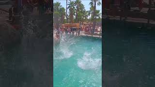 Jungle Jump 🏝️ Water Slide 💦 at Caribe Bay Venice 🇮🇹 [upl. by Yrallih]