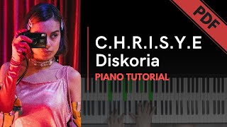 Diskoria Laleilmanino Eva Celia  CHRISYE Tutorial Piano  Not Angka [upl. by Angadreme]