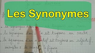 Les Synonymes Explications et Exemples [upl. by Esilehc31]