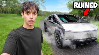 lucas and marcus  My Tesla Cybertruck is destroyed  Dobre Brothers [upl. by Kemppe381]