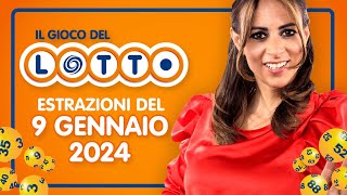 Estrazione in diretta del Gioco del Lotto e del Simbolotto di Martedì 9 Gennaio 2024 [upl. by Mcquillin736]