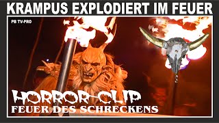 Perchtenlauf Graz extrem  Krampus explodiert im Feuer [upl. by Sane]