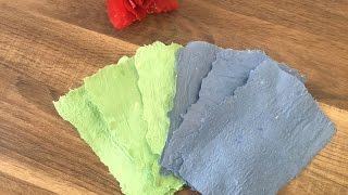 DIY Papier herstellen  Papier schöpfen Basteln mit und für Kinder upcycling [upl. by Akeber]