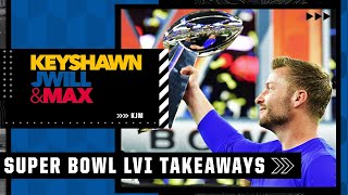 The biggest takeaways from the Rams win vs the Bengals in Super Bowl LVI  Keyshawn JWill and Max [upl. by Matteo]