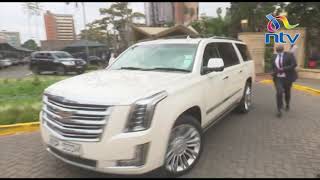 Mike Sonko leaves Senate meeting in a fleet of high end vehicles [upl. by Cowley]