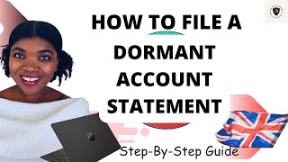 How to file your companys dormant account statement on UK Companies House  step by step guide [upl. by Buskus]