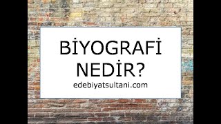 Biyografi Nedir [upl. by Baun]