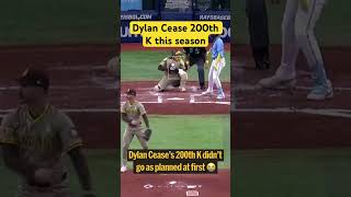 Dylan Cease’s 200th K this season baseball dylancease strikeout [upl. by Aniar]