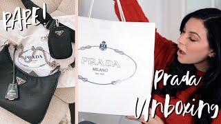 PRADA ReEdition 2000 Nylon Mini Bag  UNBOXING  FIRST IMPRESSION [upl. by Laehcimaj62]