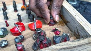 Wood Carving Router Bits Details By TG wood art [upl. by Aruam]