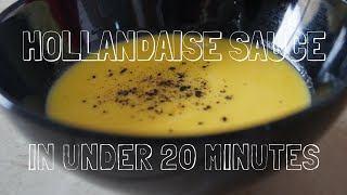 How to make Easy NOBlender Hollandaise Sauce  in Under 5 minutes [upl. by Stephanus809]