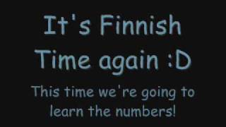 Learning Finnish  Lesson III  Numbers [upl. by Nasah]