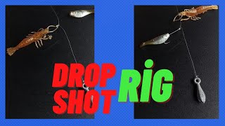 How To Setup A Drop Shot Rig   Drop Shot Fishing Rig [upl. by Eimrej]