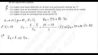 PUNTUACIONES DE LOS TESTS PUNTUACIÓN TÍPICA Y TÍPICA DERIVADA [upl. by Auhsuoj590]