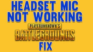 Headset Mic Not Working in PUBG Fix [upl. by Ralfston964]