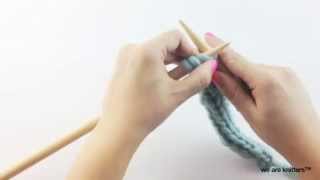 How to knit a cord  We Are Knitters [upl. by Aicella]