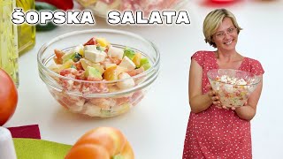 ŠOPSKA SALATA  recept za šopsku salatu sa kojim nećete pogriješiti • ReciPeci Sandre Gašparić [upl. by Thorfinn]