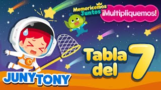 Canción de la Tabla del 7  Tabla de Multiplicar  Canciones Infantiles  JunyTony en español [upl. by Asetal]