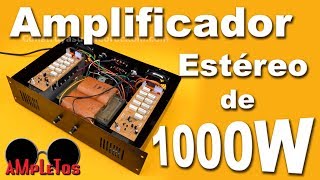 Amplificador zener estéreo de 1000 watts [upl. by Elleyoj]