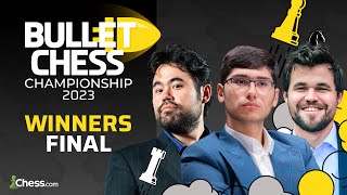 Hikaru v Alireza in Winners Final as Magnus Fights to Survive  Bullet Chess Championship 2023 Day 4 [upl. by Yttak]