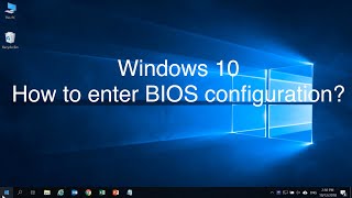 Windows 10  How to Enter BIOS Configuration  ASUS SUPPORT [upl. by Artimed]