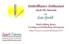 How to Customize a Monogram in Embrilliance Enthusiast [upl. by Calder]