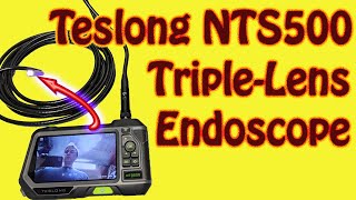 Teslong NTS500 TripleLens Industrial Endoscope  Borescope Demonstration and Review [upl. by Anastasie566]