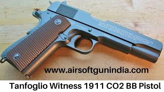 Tanfoglio Witness 1911 CO2 BB Pistol [upl. by Yoccm798]