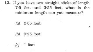 CSAT 2020 Solved Paper  If you have two straight sticks of length 75 feet and 325 feet what is… [upl. by Whitnell]