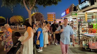 Puerto del Carmen Lanzarote Spain night walk 🌴🇮🇨🇪🇦 [upl. by Fanchet]