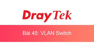 045 Cấu hình VLAN trên VigorSwitch CHVTVS  DrayTek Unofficial [upl. by Amata214]