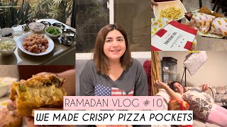 KFC for Sehri amp My SIL Shares Her Cheesy Pizza Pocket Recipe  GlossipsVlogs [upl. by Herodias555]