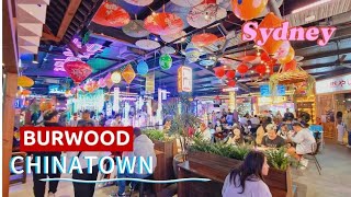 4K Walking Burnwood Chinatown Night Markets  Sydney Australia [upl. by Buine]