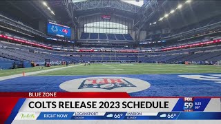 Indianapolis Colts release 2023 schedule [upl. by Alleacim]