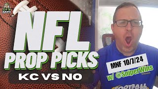 🔥MONDAY NIGHT FOOTBALL PICKS  KC VS NO🔥PRIZEPICKS amp BEST BETS [upl. by Dranyam]