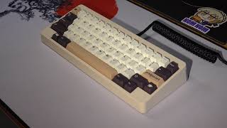 RAMA KARA with Internal Dampener and Cherry MX Hyperglide Browns typing test [upl. by Brittani]