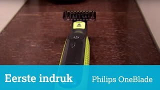 Eerste indruk Philips OneBlade scheerapparaat in vorm van scheermesje [upl. by Darda]