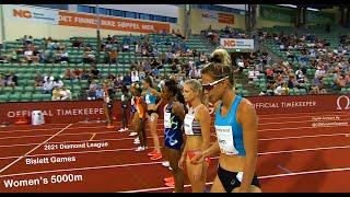 Womens 5000m Bislett Games Diamond League Bislett Stadium Oslo Norway July 1 2021 [upl. by Calabresi855]