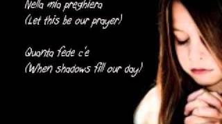 The Prayer with Lyrics  Sung by Rhema Marvanne [upl. by Lethia]