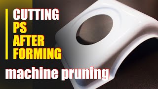 Vacuum forming of plastic Cutting of plastic on a CNC machine [upl. by Alyakim536]