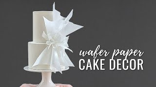 Wafer Paper Friday How to make wafer paper wedding flowers [upl. by Floridia]